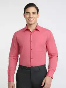 Raymond Printed Pure Cotton Semicutaway Formal Shirt