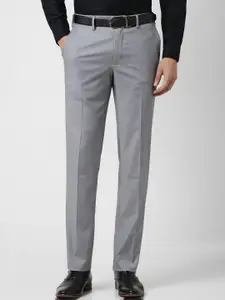 Van Heusen Men Textured Slim Fit Trousers