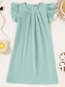 INCLUD Girls Flutter Sleeve A-Line Midi Dress