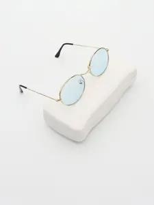 PELLE LUXUR Women Round Sunglasses with UV Protected Lens PL25GS193