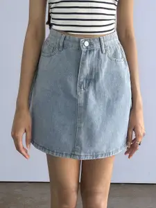 Outzidr Mini Denim Skirt