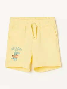 Juniors by Lifestyle Boys Cotton Mid-Rise Printed Shorts