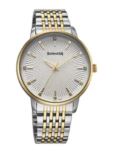 Sonata Men Analogue Reset Time Watch 77156BM01