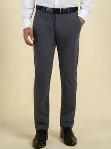 Allen Solly Men Textured Slim Fit Formal Trousers