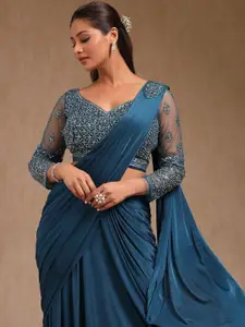 Soch Solid Nylon Ready to Wear Saree