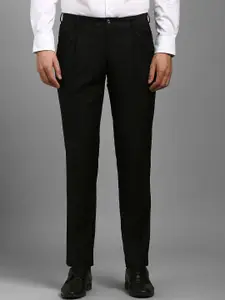 Louis Philippe Men Mid-Rise Slim Fit Pleated Trousers