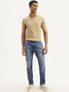 Levis Men Classic Mid-Rise Light Fade Stretchable Jeans