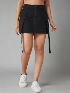 DOLCE CRUDO Straight High-Rise Mini Skirt