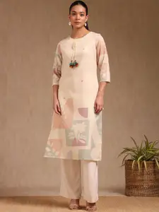 Soch Women Floral Printed Thread Work Kurta