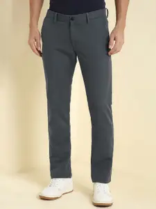 Allen Solly Men Solid Slim Fit Mid-Rise Regular Trousers
