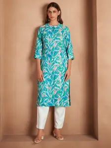 DRESOUL Floral Printed Straight Kurta