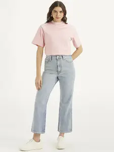 Levis Women Classic Regular Fit High-Rise Heavy Fade Jeans