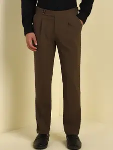 Allen Solly Sport Men Regular Fit Mid-Rise Pleated Trousers