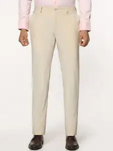 Blackberrys Men Slim Fit Low-Rise Formal Trousers