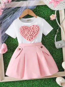 INCLUD Girls T-shirt with Skirt