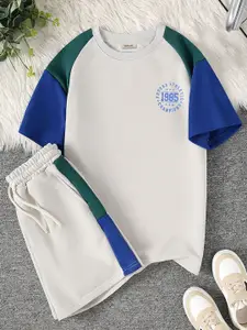 INCLUD Boys Printed T-shirt with Shorts