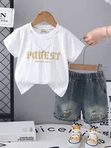 INCLUD Boys Printed T-shirt with Shorts