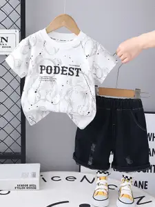 INCLUD Boys Printed T-shirt with Shorts