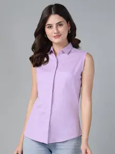 Hancock Women Standard Slim Fit Formal Shirt