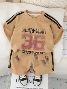 INCLUD Boys Printed T-shirt with Shorts