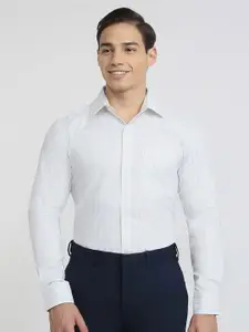 Raymond Striped Pure Cotton  Cutaway Collar Formal Shirt