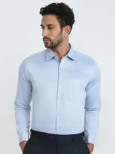 Raymond Pure Cotton Contemporary-Fit Semicutaway Formal Shirt