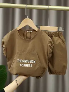 INCLUD Boys Printed T-shirt with Shorts