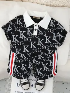 INCLUD Boys Printed T-shirt with Shorts