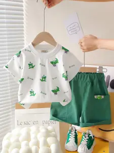 INCLUD Boys Printed T-shirt with Shorts