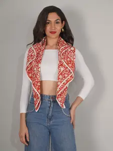 Moda Chales Women Floral Print Pure Cotton Scarf