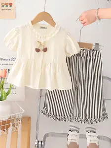 INCLUD Girls Top with Trousers