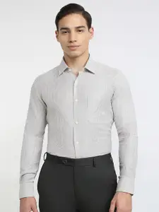 Raymond Printed Pure Cotton   Cutaway Collar Formal Shirt