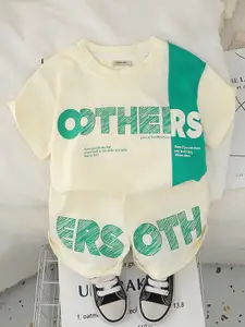 INCLUD Boys Printed T-shirt with Shorts