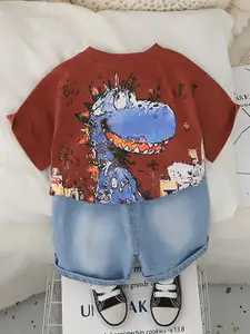 INCLUD Boys Printed T-shirt with Shorts