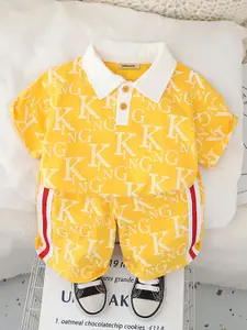 INCLUD Boys Printed T-shirt with Shorts