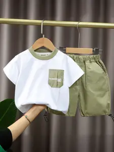 INCLUD Boys Printed T-shirt with Shorts