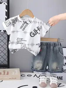 INCLUD Boys Printed T-shirt with Shorts