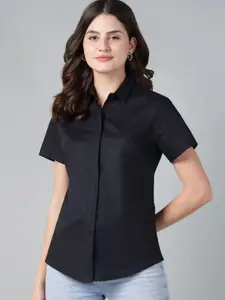 Hancock Women Standard Slim Fit Formal Shirt