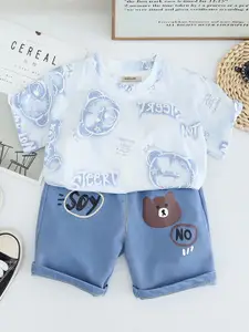 INCLUD Boys Printed T-shirt with Shorts