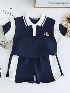 INCLUD Boys Colourblocked T-shirt with Shorts