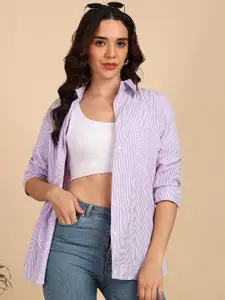 Funday Fashion Women Striped Casual Shirt