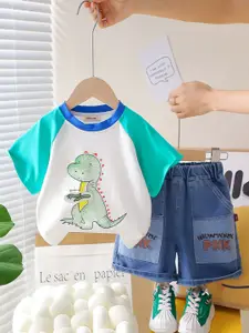 INCLUD Boys Printed T-shirt with Shorts