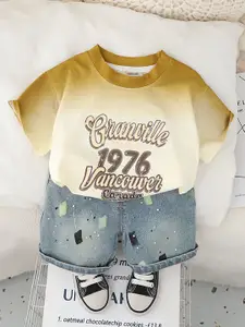 INCLUD Boys Printed T-shirt with Shorts