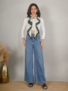 Moda Chales Women Abstract Print Pure Cotton Scarf