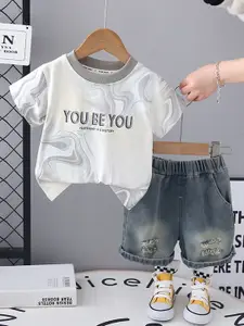 INCLUD Boys Printed T-shirt with Shorts
