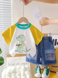 INCLUD Boys Printed T-shirt with Shorts