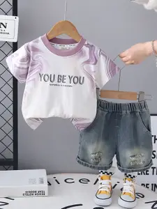 INCLUD Boys Printed T-shirt with Shorts