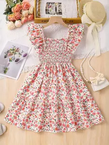 INCLUD Girls Floral Printed Fit & Flare Dress