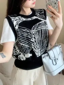 KPOP Women Printed Cotton Pullover