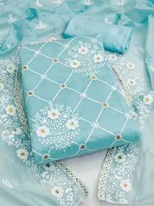 Peachmode Embroidered Unstitched Dress Material